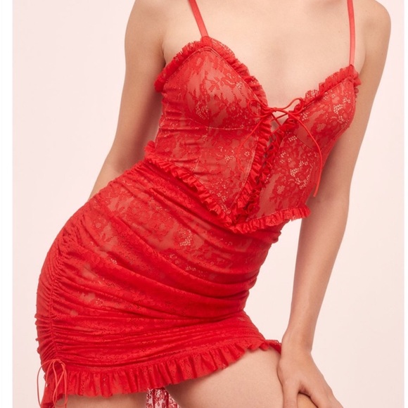 NWT For Love and Lemons Gracie Lace Dress - Picture 4 of 10